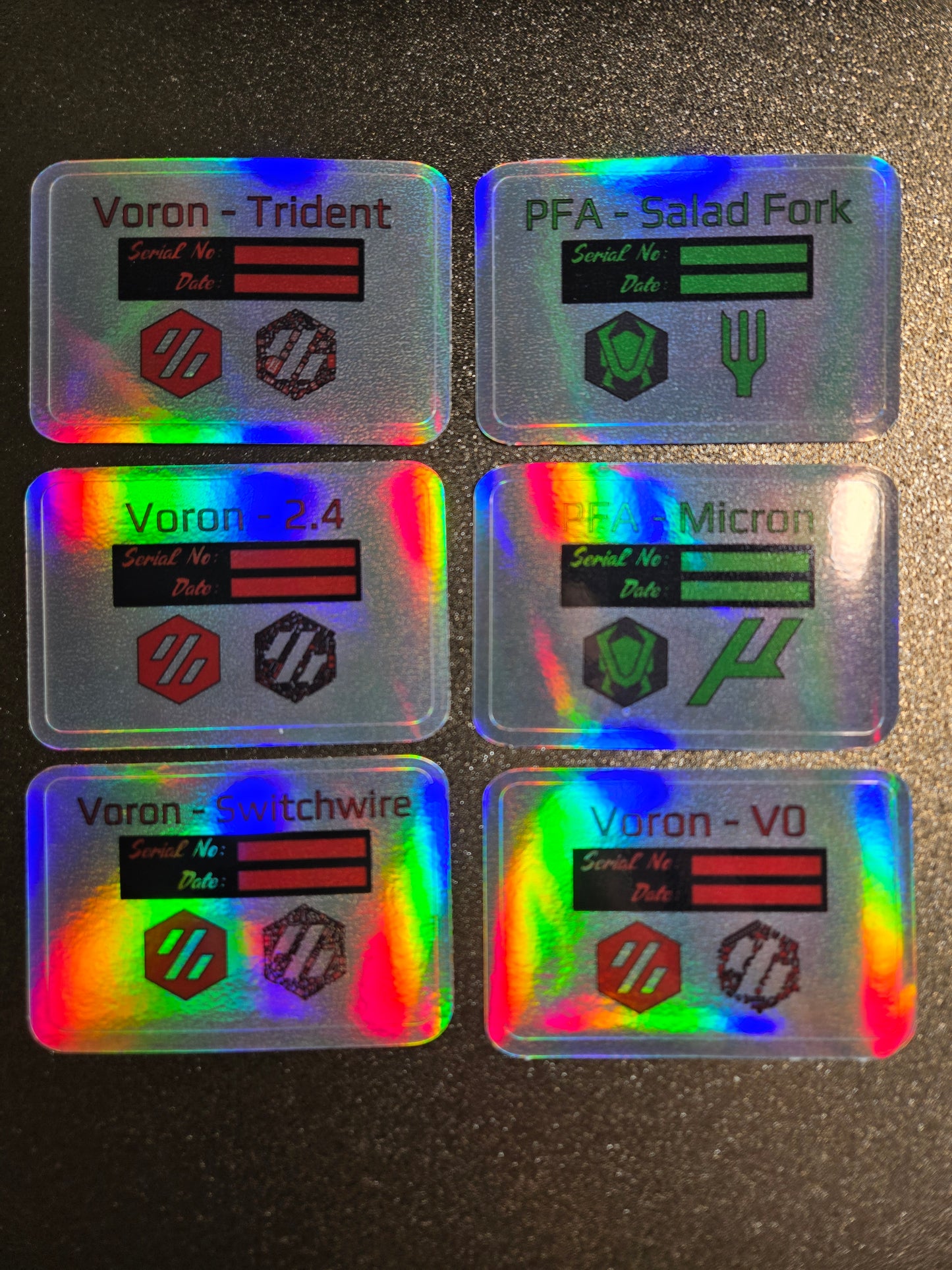 Holographic Serial Badges